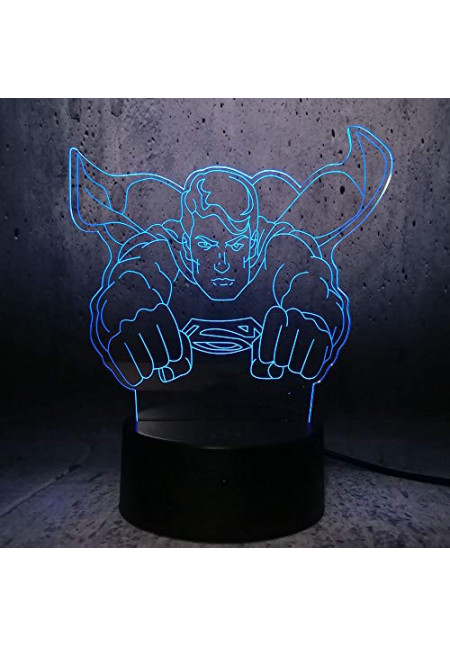 LAMPARA SUPERMAN METACRILATO  DC
