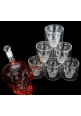 CONJUNTO BOTELLA VASOS CALAVERA